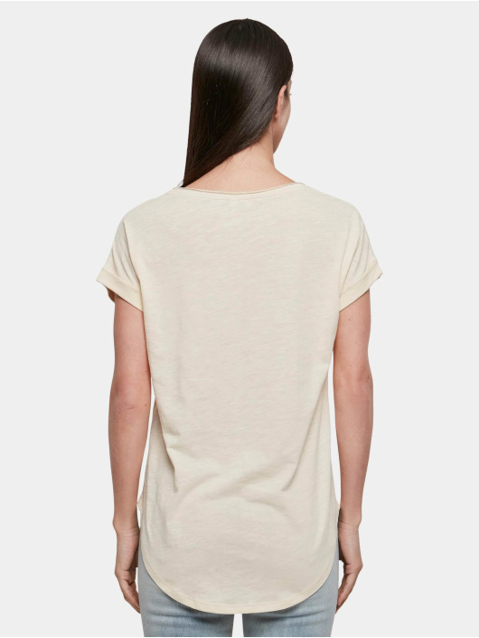 Build Your Brand Camiseta Ladies Long Slub beis
