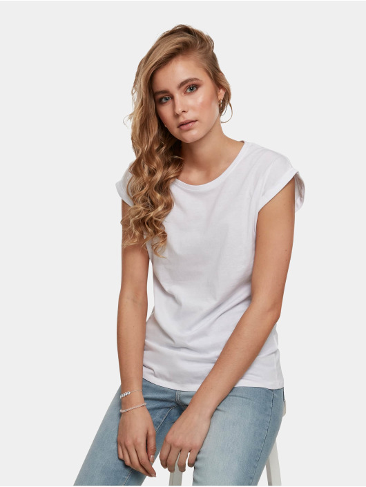 Build Your Brand Camiseta Ladies Basic blanco