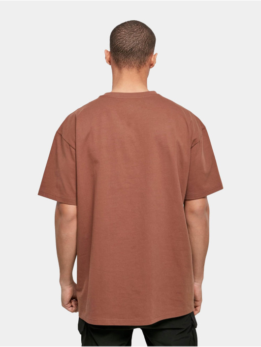 Build Your Brand Camiseta Heavy Oversize marrón