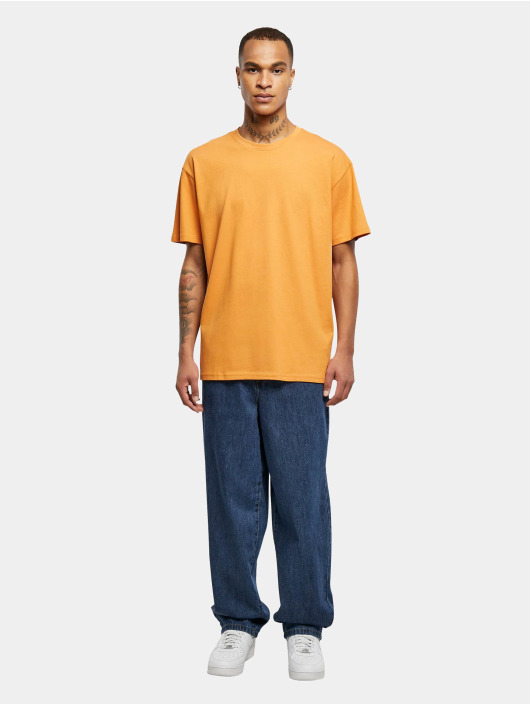 Build Your Brand Camiseta Heavy Oversize naranja