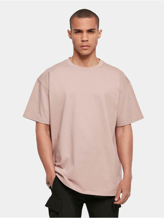 Build Your Brand Camiseta Heavy Oversize rosa