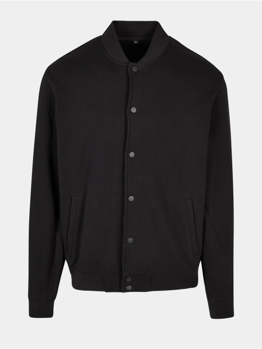 Build Your Brand Chaqueta de béisbol Heavy Tonal negro