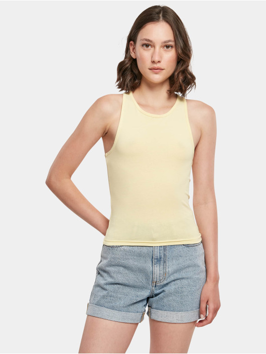 Build Your Brand Débardeur Racer Back jaune