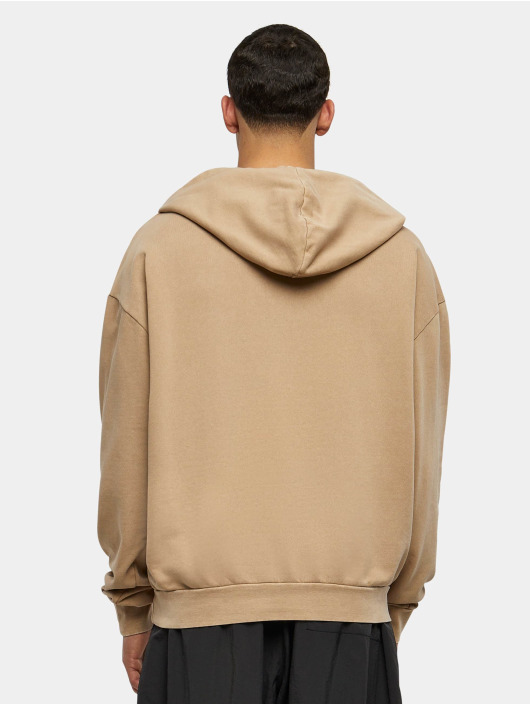 Build Your Brand Hoodies Acid Washed Oversized béžový