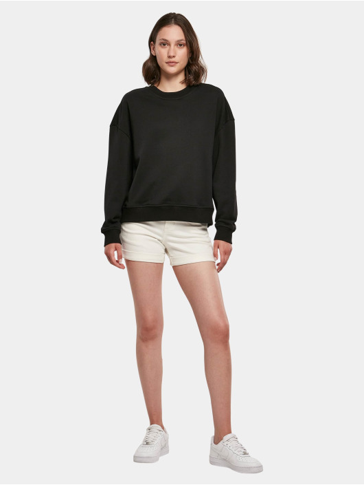 Build Your Brand Jersey Oversized Crewneck negro