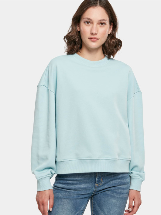 Build Your Brand Maglia Oversized Crewneck blu