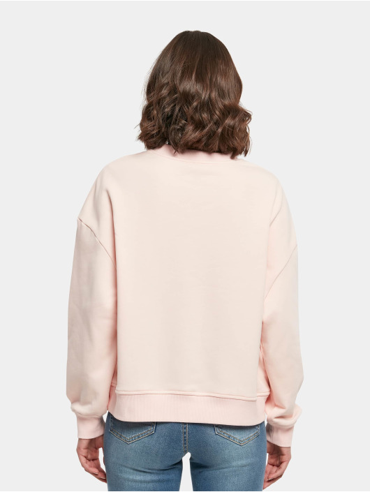 Build Your Brand Maglia Oversized Crewneck rosa chiaro