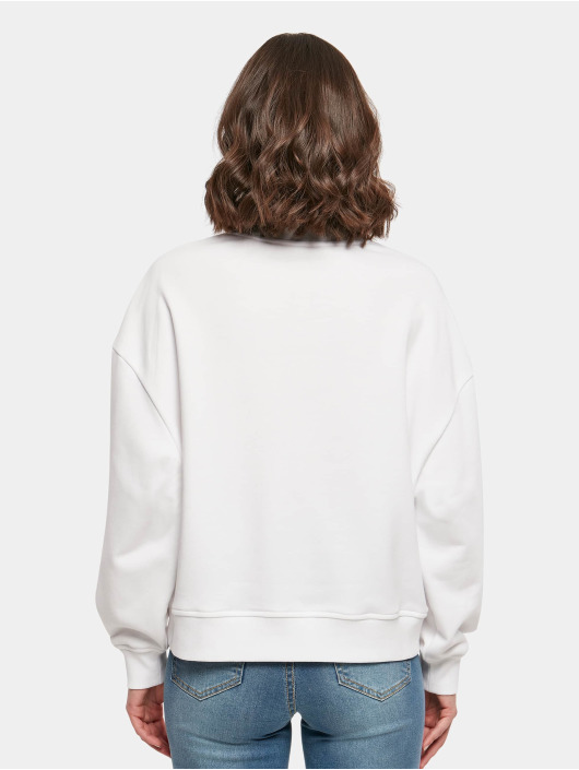 Build Your Brand Sweat & Pull Oversized Crewneck blanc