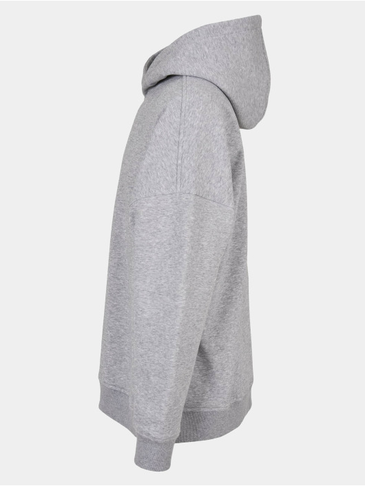 Build Your Brand Sweat capuche Oversized Cut On Sleeve gris