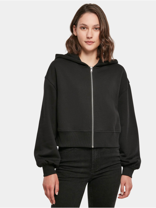 Build Your Brand Sweatvest Short Oversized zwart