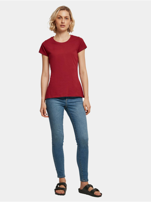 Build Your Brand T-paidat Ladies Basic T-Shirt punainen