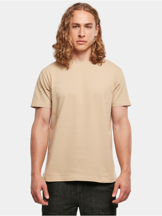 Build Your Brand Herren T-Shirt Round Neck in beige