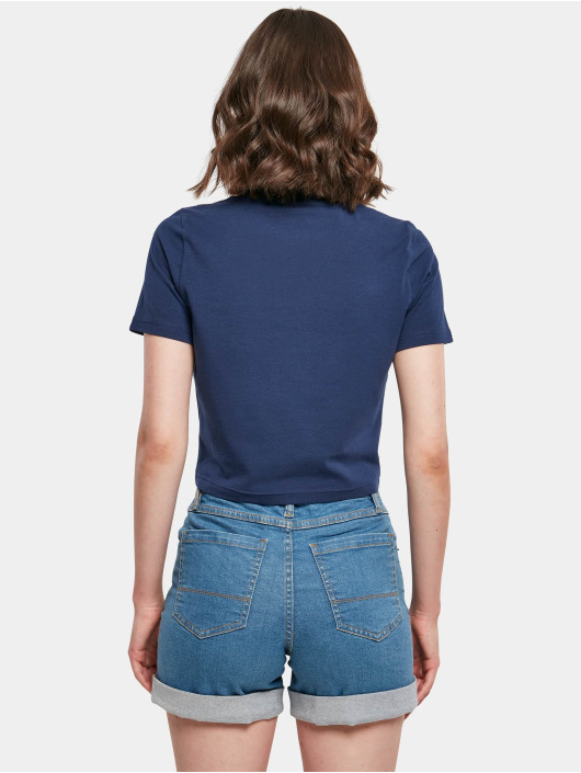 Build Your Brand T-Shirt Cropped bleu