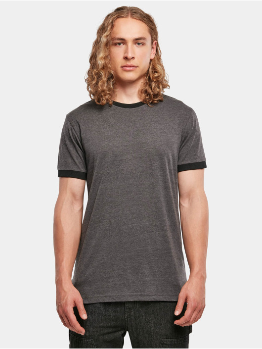 Build Your Brand T-shirt Ringer grigio