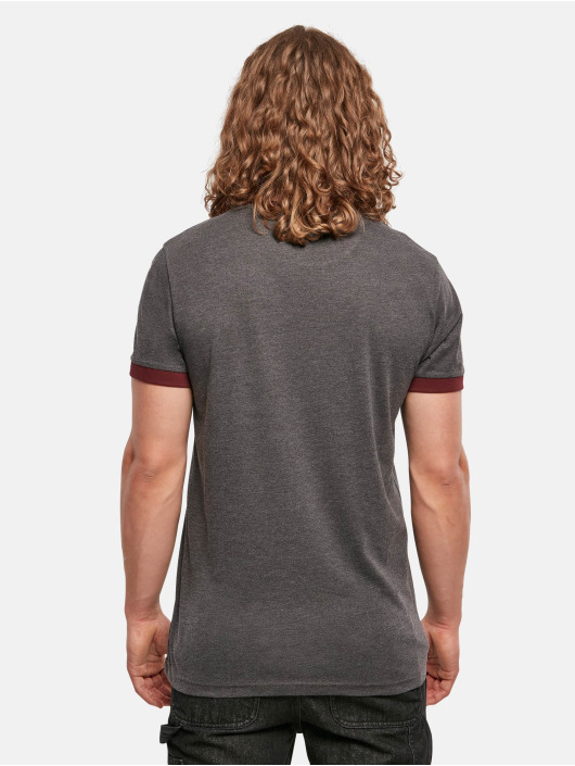Build Your Brand t-shirt Ringer grijs