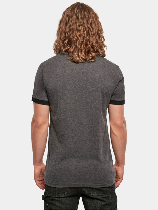 Build Your Brand T-Shirt Ringer gris