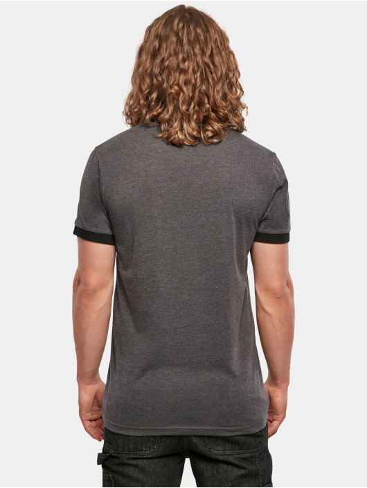 Build Your Brand T-shirt Ringer grå