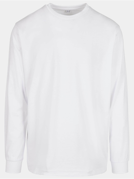 Build Your Brand T-Shirt manches longues Organic blanc