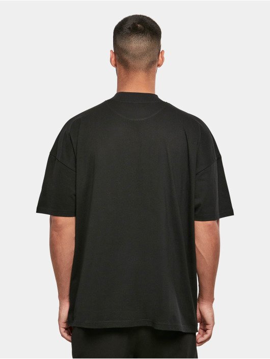 Build Your Brand T-Shirt Oversized Mock Neck schwarz