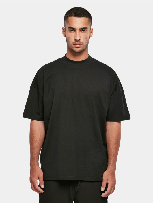 Build Your Brand T-shirt Oversized Mock Neck svart