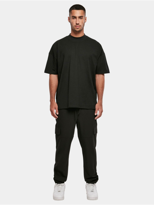 Build Your Brand T-shirt Oversized Mock Neck svart