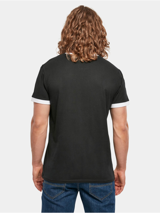 Build Your Brand t-shirt Ringer zwart