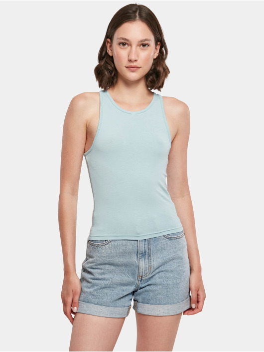 Build Your Brand Tank Tops Racer Back blu