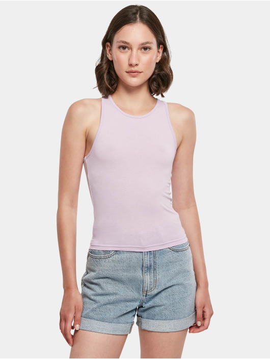 Build Your Brand Tank Tops Racer Back fialový