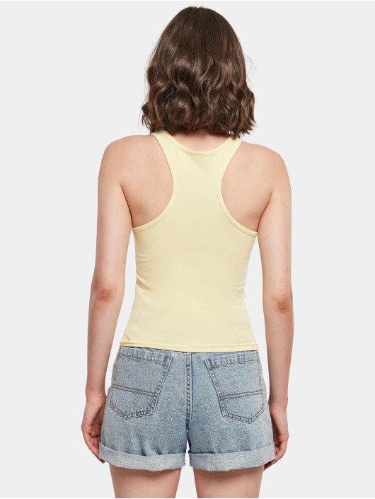 Build Your Brand Tank Tops Racer Back žlutý
