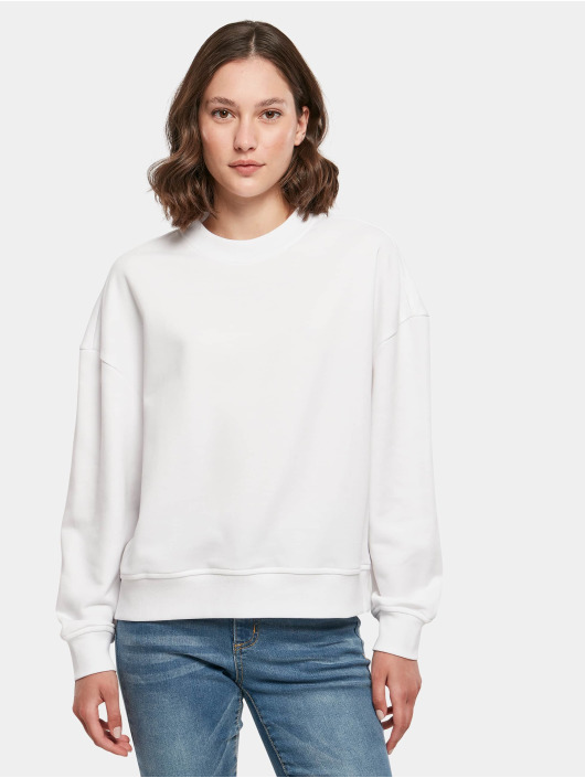 Build Your Brand trui Oversized Crewneck wit