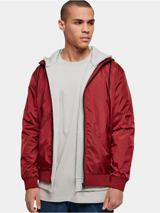 Build Your Brand Herren Übergangsjacke Windrunner Transition in rot