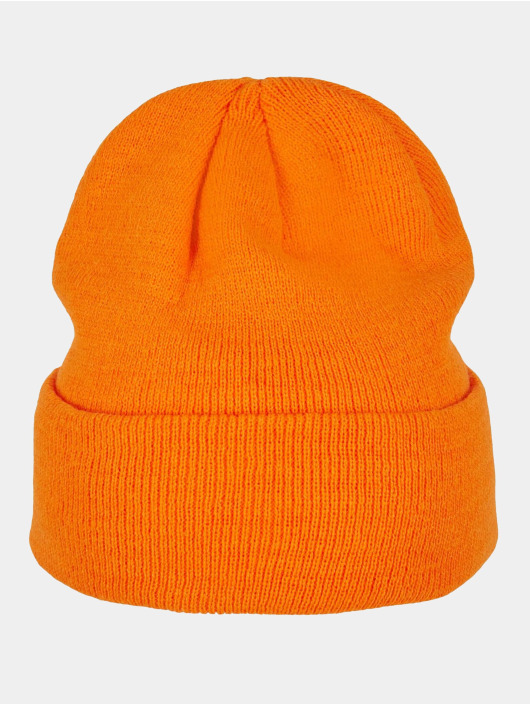 Build Your Brand Čepice Heavy Knit oranžový
