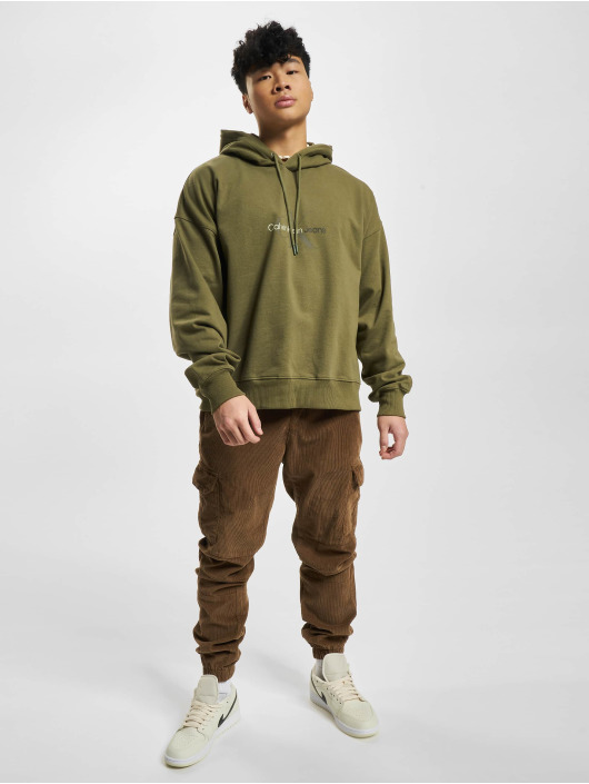 Calvin Klein Hoody Natural Washed olive