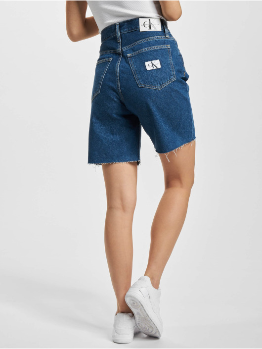 Calvin Klein Mom Jeans Bermuda blauw