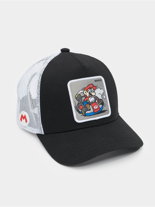 Capslab Casquette Trucker mesh Mario Kart noir