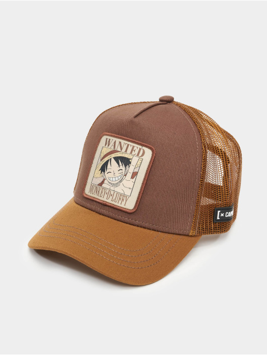 Capslab Gorra Trucker One Piece marrón