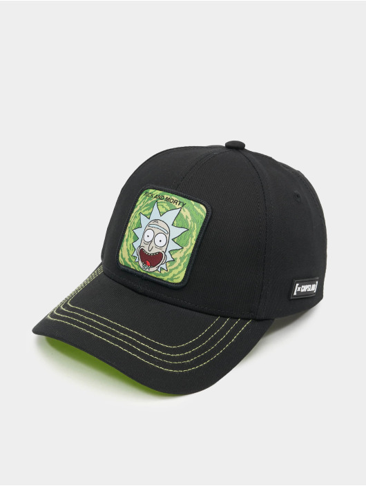 Capslab Snapback Caps Rick and Morty musta