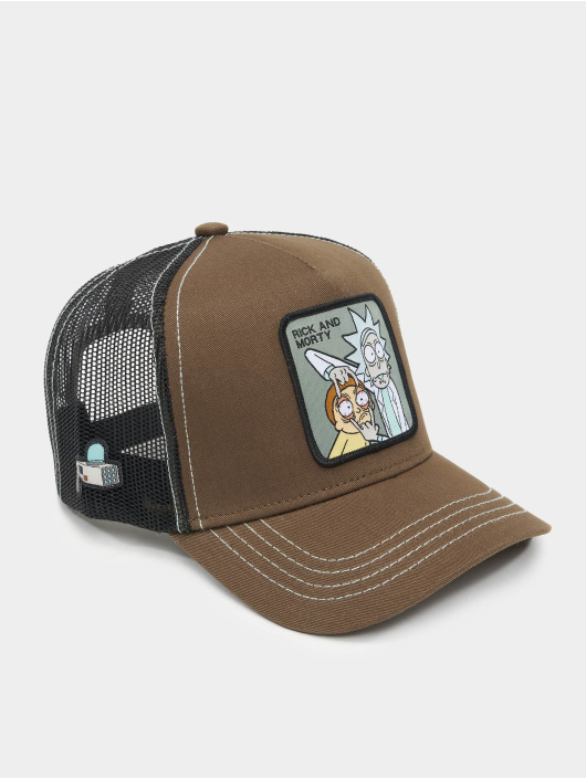 Capslab Trucker Caps Rick and Morty hnědožlutý