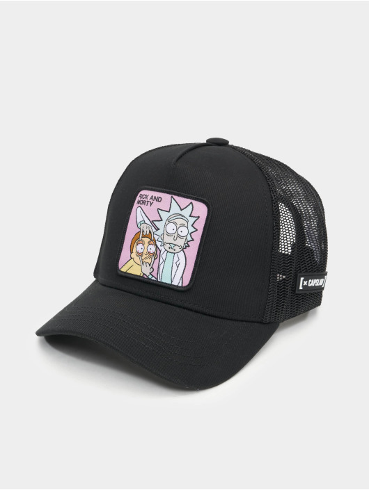 Capslab Trucker Caps Rick and Morty čern