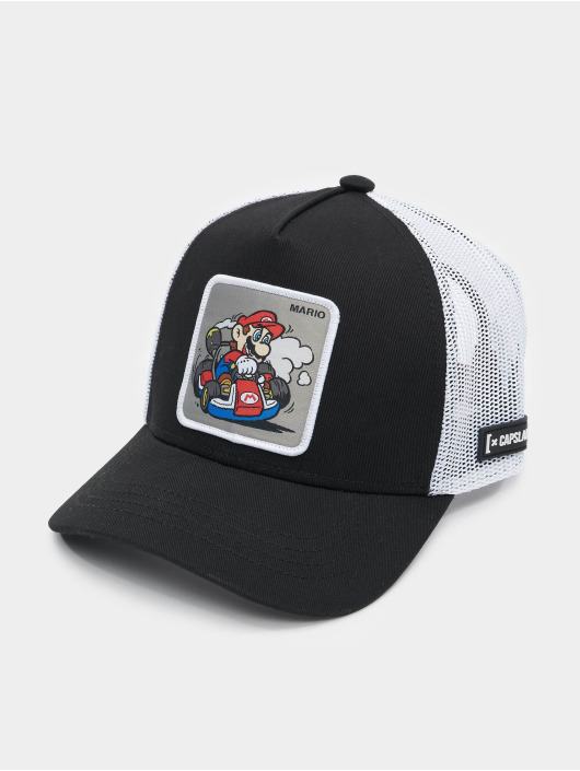 Capslab Trucker Caps Mario Kart čern