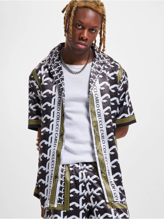 Carlo Colucci Camisa Logo negro