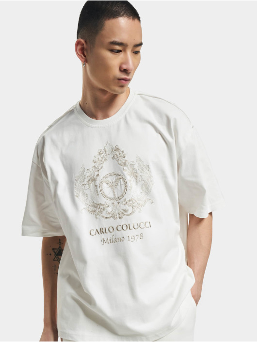 Carlo Colucci Camiseta Logo blanco