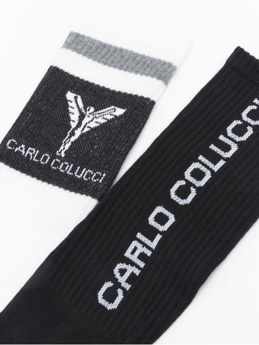 Carlo Colucci Chaussettes Logo blanc