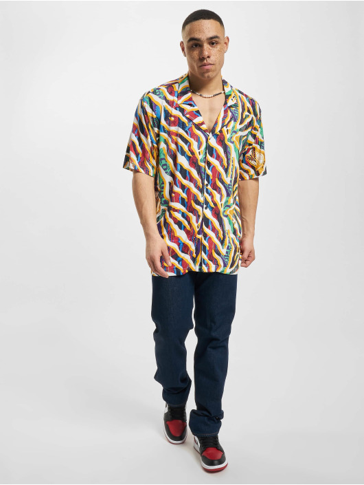 Carlo Colucci Chemise Knit Print blanc