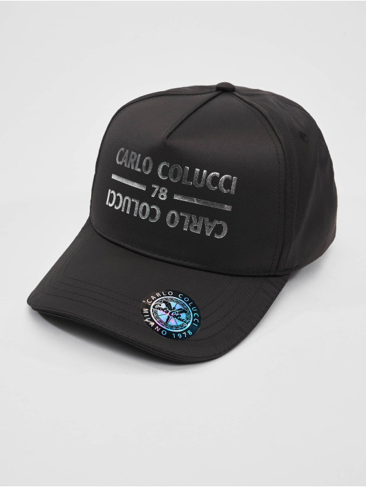 Carlo Colucci Gorra Snapback Unisex Silber Folierung negro