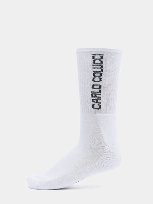 Carlo Colucci Socken Logo schwarz