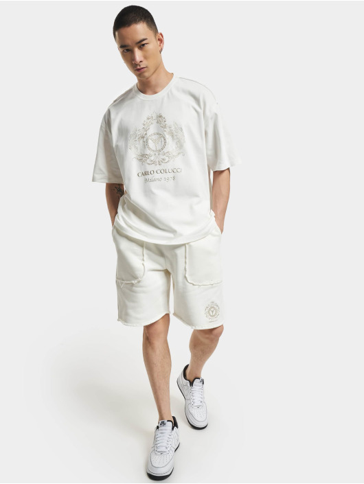 Carlo Colucci T-Shirt Logo blanc