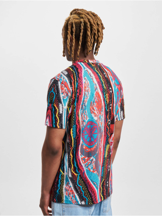 Carlo Colucci t-shirt RH Knit Print blauw