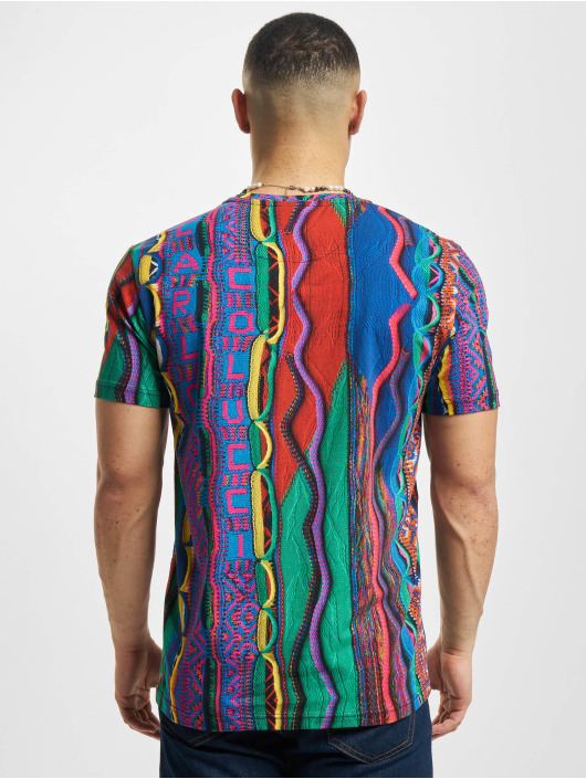 Carlo Colucci T-Shirt Knit Print bleu