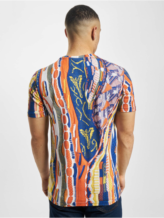 Carlo Colucci T-Shirt Knit Print bleu